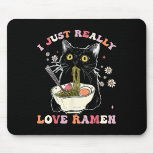 Alfombrilla De Ratón Ramen Cat Anime Kawaii Clothes Otaku Clothing Mang