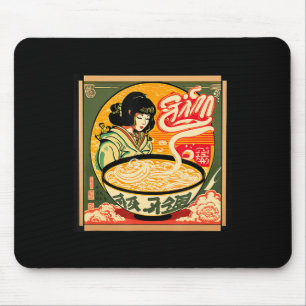 Alfombrilla De Ratón Ramen Retro Sushi Estilo Anime Vintage Japonés