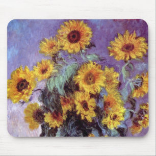 Alfombrilla De Ratón Ramo de Girasoles por Claude Monet, Arte Antiguo