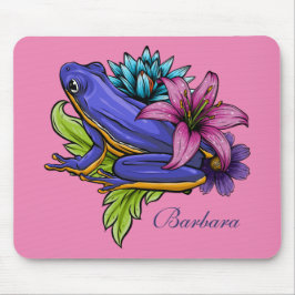 Alfombrilla De Ratón Rana azul personalizado