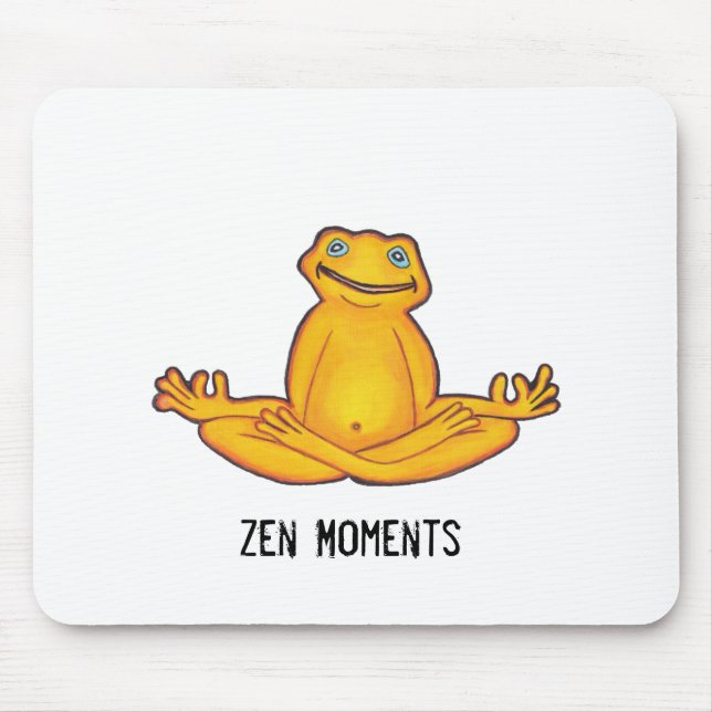 Alfombrilla De Ratón Rana de la yoga - momentos Mousepad del zen (Frente)