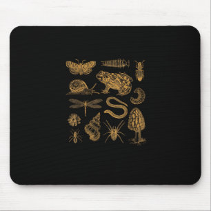 Alfombrilla De Ratón Rana Hongo Polilla Vintage Amante Goblincore