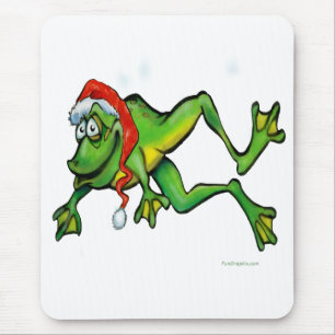 Alfombrilla De Ratón Rana navidad