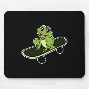 Alfombrilla De Ratón Rana Sapo Anfibio Rana Skateboard Skateboardin