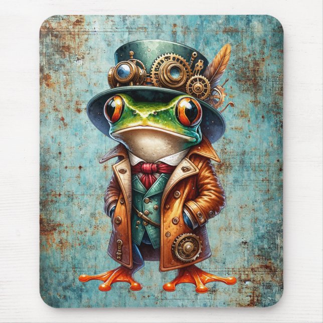 Alfombrilla De Ratón Rana Steampunk (Frente)