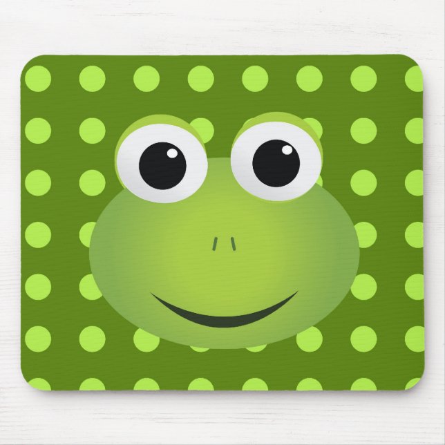Alfombrilla De Ratón Rana verde Mousepad (Frente)