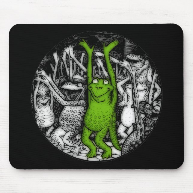 Alfombrilla De Ratón Ranas alentadoras (Frente)