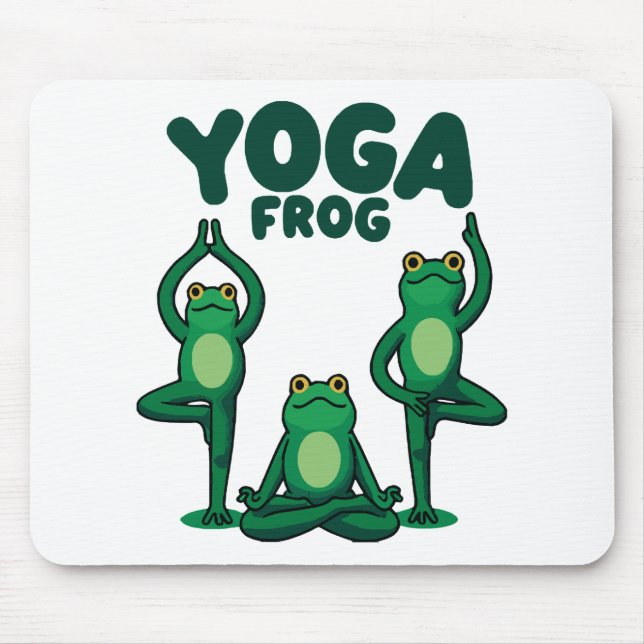 Alfombrilla De Ratón Ranas de yoga (Frente)