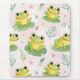 Alfombrilla De Ratón Ranas lindas Patrón