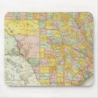 Alfombrilla De Ratón Rand McNally Railroad And County Map Of Texas