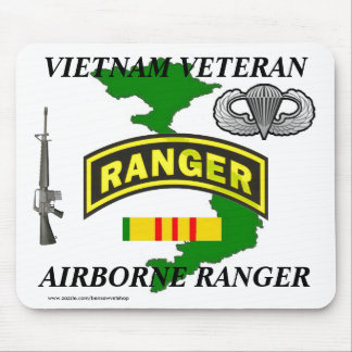 Alfombrilla De Ratón Ranger aerotransportado Vietnam Mousepad 1/w