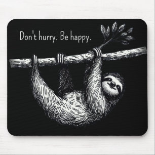 Alfombrilla De Ratón Ranura En Rama De Árbol Con Cita