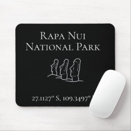 Alfombrilla De Ratón Rapa Nui Latitude & Longitude