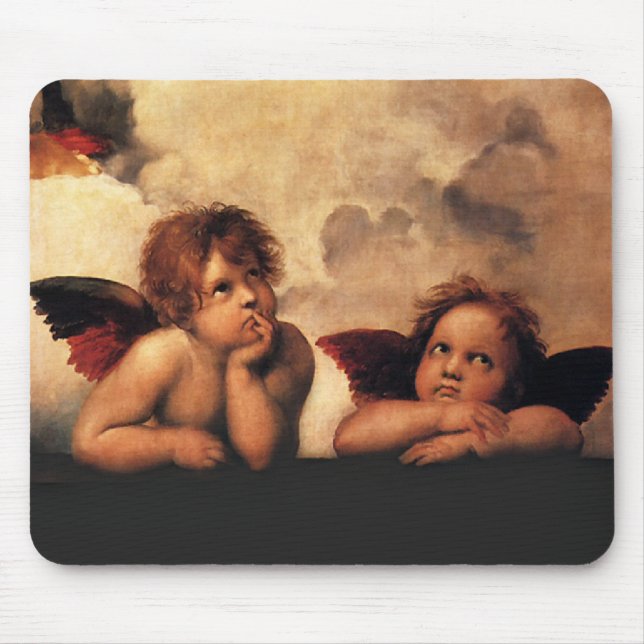 Alfombrilla De Ratón Raphael Sanzio - ángeles (detalle) (Frente)