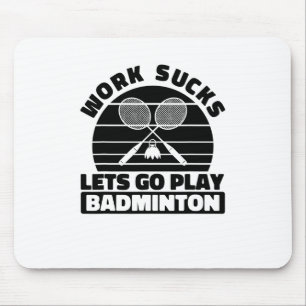 Alfombrilla De Ratón Raqueta del jugador de Badminton - Team Court Racq