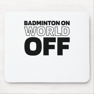 Alfombrilla De Ratón Raqueta Del Transbordador - Badminton De Racquet D