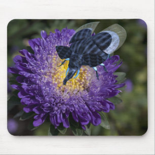 Alfombrilla De Ratón Rara bicho de elefante azul