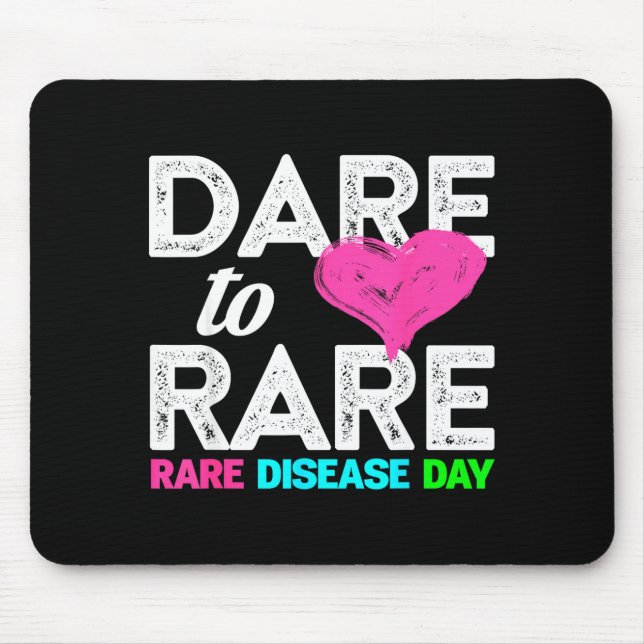Alfombrilla De Ratón Rare Disease Awareness Shirt - Dare To Rare Diseas (Frente)