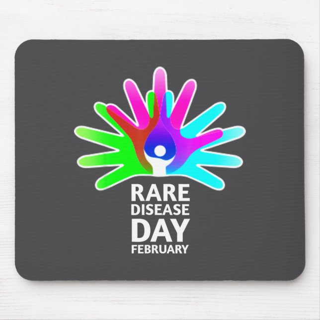 Alfombrilla De Ratón Rare Disease Awareness Shirt - Rare Diseases Day 2 (Frente)