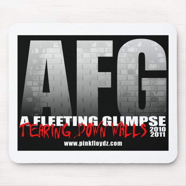 Alfombrilla De Ratón "Rasgando abajo empareda" Mousepad (Frente)