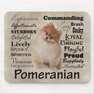 Alfombrilla De Ratón Rasgos Mousepad de Pomeranian