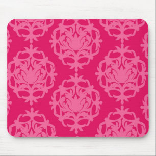Alfombrilla De Ratón Raspberry y damasco rosa