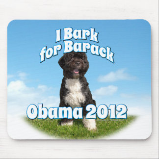 Alfombrilla De Ratón Raspo para Barack, BO el primer perro Obama