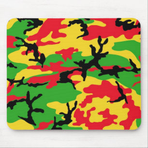 Alfombrilla De Ratón Rasta coloreó camuflaje