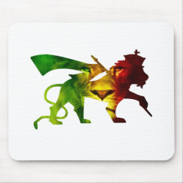 Alfombrilla De Ratón RASTA León de Judá | Rojo Dorado Verde