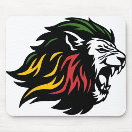 Alfombrilla De Ratón RASTA León de Judá | Rojo Dorado Verde