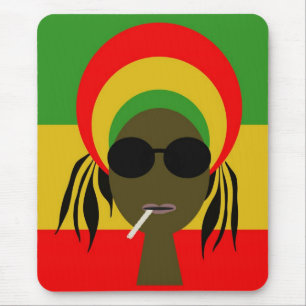 Alfombrilla De Ratón rastafarian