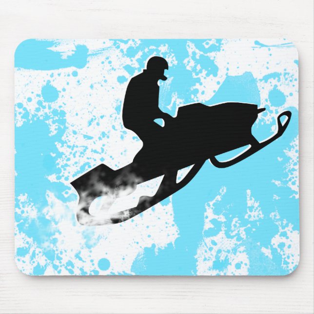 Alfombrilla De Ratón rastro de polvo para moto de nieve (Frente)
