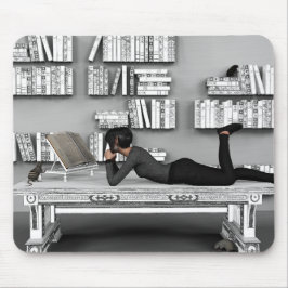 Alfombrilla De Ratón Rat pequena de bibliothèque (ratón de biblioteca)