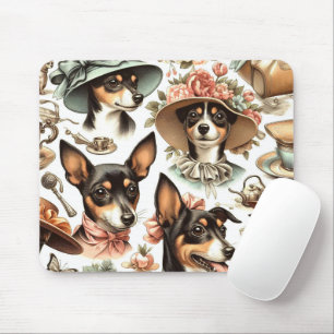 Alfombrilla De Ratón Rat Terrier Viejo Sin Marea