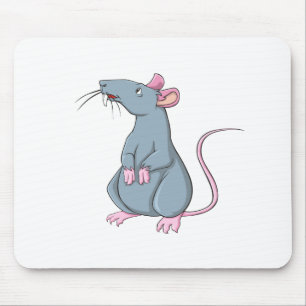 Alfombrilla De Ratón Rata del dibujo animado