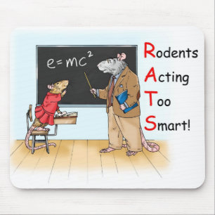 Alfombrilla De Ratón Rata "demasiado elegante" Mousepad