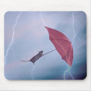 Alfombrilla De Ratón Rata en una tormenta Mousepad