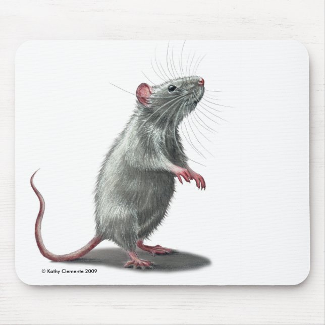 Alfombrilla De Ratón Rata Mousepad (Frente)