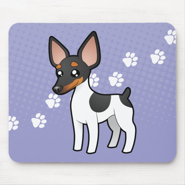 Alfombrilla De Ratón Rata Terrier del dibujo animado/fox terrier de (Frente)