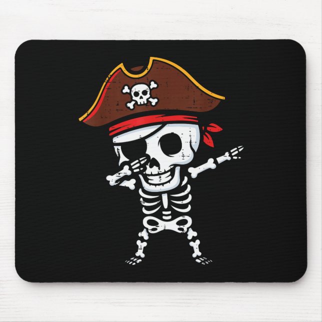 Alfombrilla De Ratón Rate Skeleton Dab Dance Halloween Costume Boys Gir (Frente)