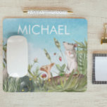 Alfombrilla De Ratón Ratón acuarela en Cottagecore de campo<br><div class="desc">Este diseño puede ser personalizado en el área proporcionada cambiando la foto y/o el texto. O puede personalizarse haciendo clic en Personalizar esta plantilla y, a continuación, eligiendo la opción de hacer clic en el personalizar y eliminando o cambiando el color del fondo, agregando texto, cambiando el color o estilo...</div>