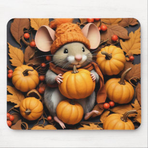 Alfombrilla De Ratón Ratón Adorable con toalla de ratón de las calabaza
