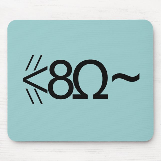 Alfombrilla De Ratón Ratón ASCII (Frente)