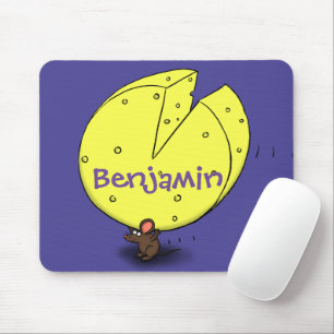 Alfombrilla De Ratón Ratón blanco con ilustracion personalizado de ques