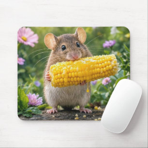 Alfombrilla De Ratón Ratón comiendo elote