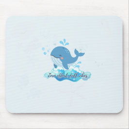 Alfombrilla De Ratón Ratón de Ballena Adorable | Estética de productivi