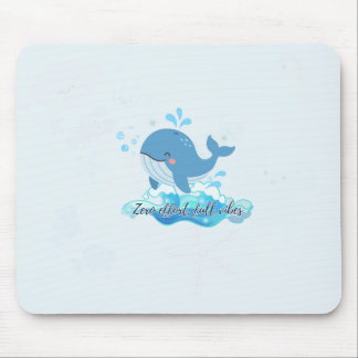 Alfombrilla De Ratón Ratón de Ballena Adorable | Estética de productivi