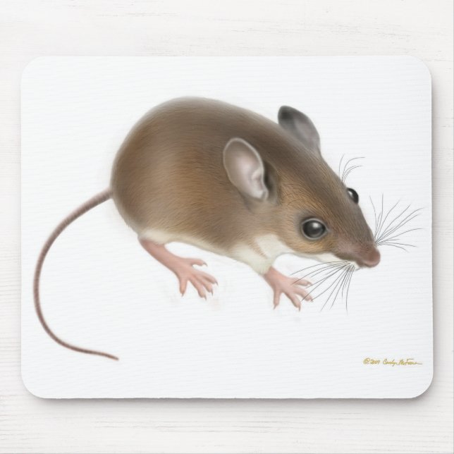 Alfombrilla De Ratón Ratón de ciervos Mousepad (Frente)