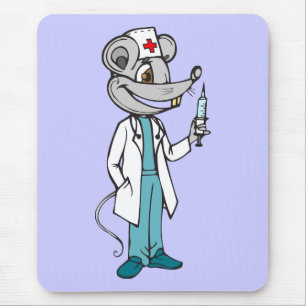 Alfombrilla De Ratón Ratón de la enfermera del médico