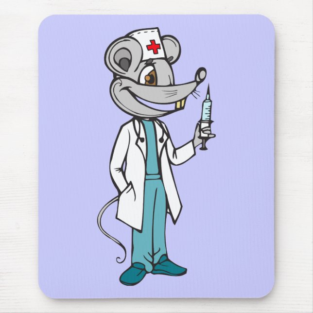 Alfombrilla De Ratón Ratón de la enfermera del médico (Frente)